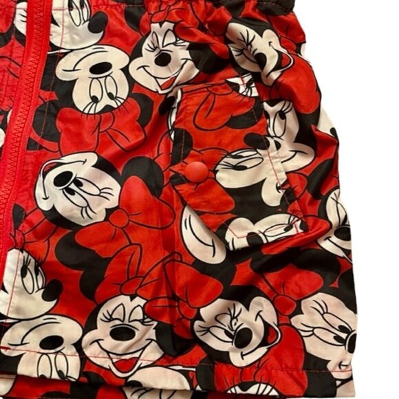 Disney Junior  NWT Girl's Red Minnie Mouse Jacket With Hood Ears Bows Size 6 - Picture 4 of 13
